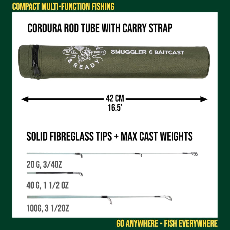 Rigged and Ready Smuggler Series Travel Fishing Rods