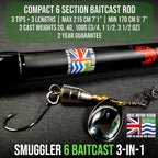 Rigged and Ready Smuggler Series Travel Fishing Rods.