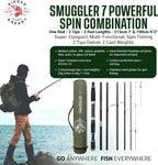 Rigged and Ready Smuggler Series Travel Fishing Rods.