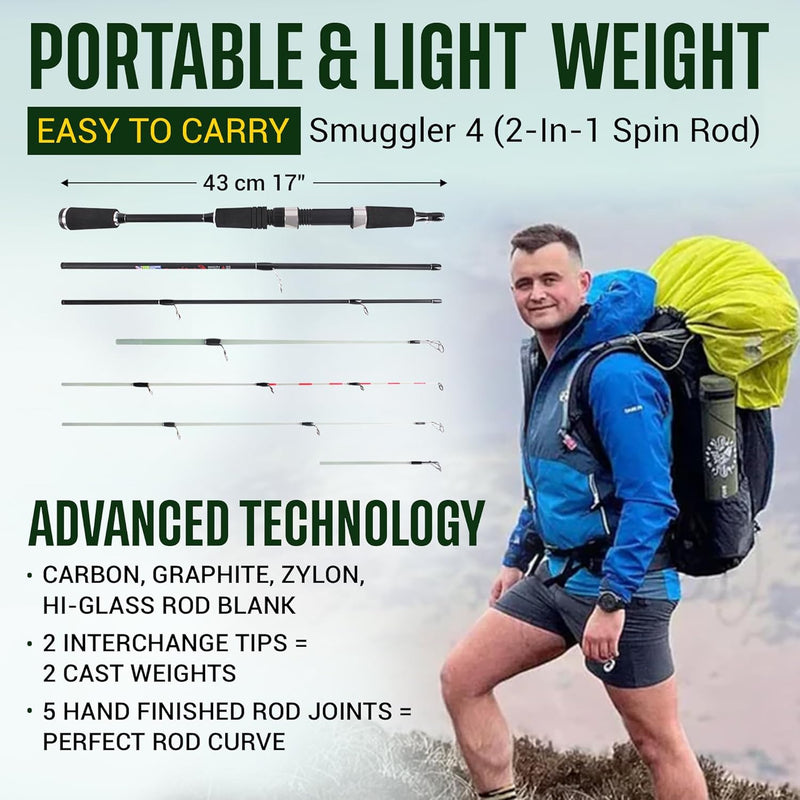 Rigged and Ready Smuggler Series Travel Fishing Rods
