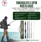 Rigged and Ready Smuggler Series Travel Fishing Rods.