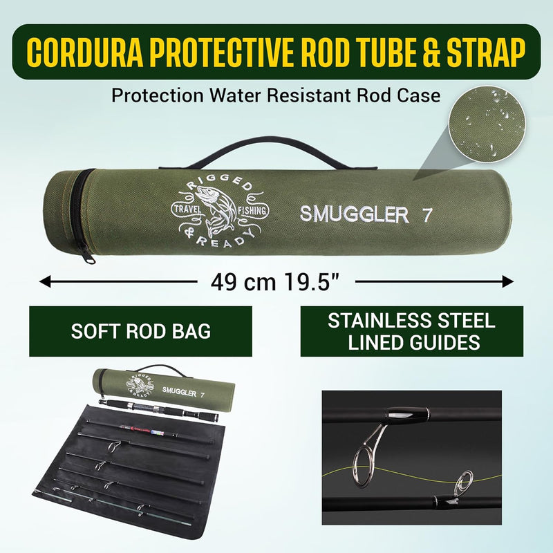 Rigged and Ready Smuggler Series Travel Fishing Rods