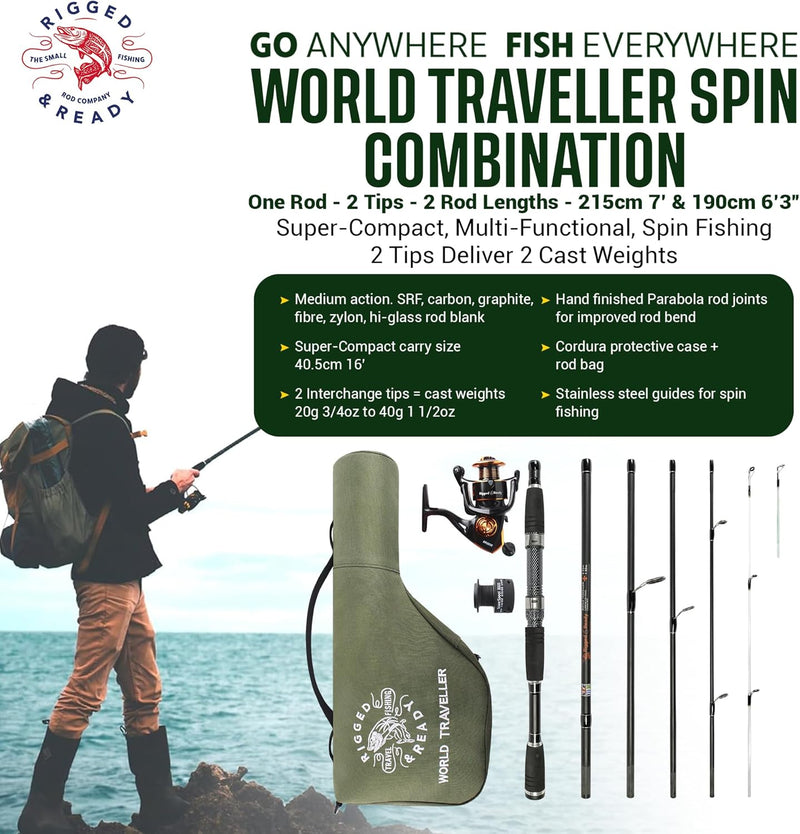 Rigged and Ready Smuggler Series Travel Fishing Rods