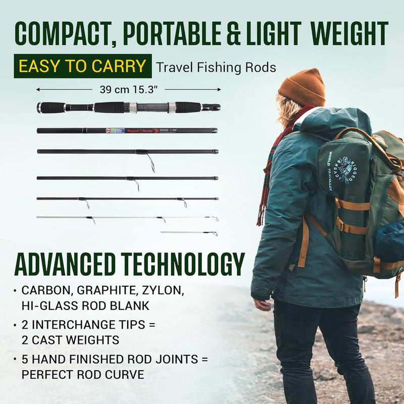 Rigged and Ready Smuggler Series Travel Fishing Rods