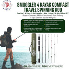 Rigged and Ready Smuggler Series Travel Fishing Rods.