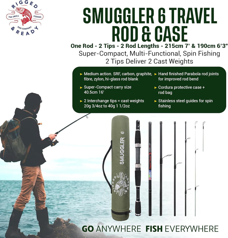 Rigged and Ready Smuggler Series Travel Fishing Rods