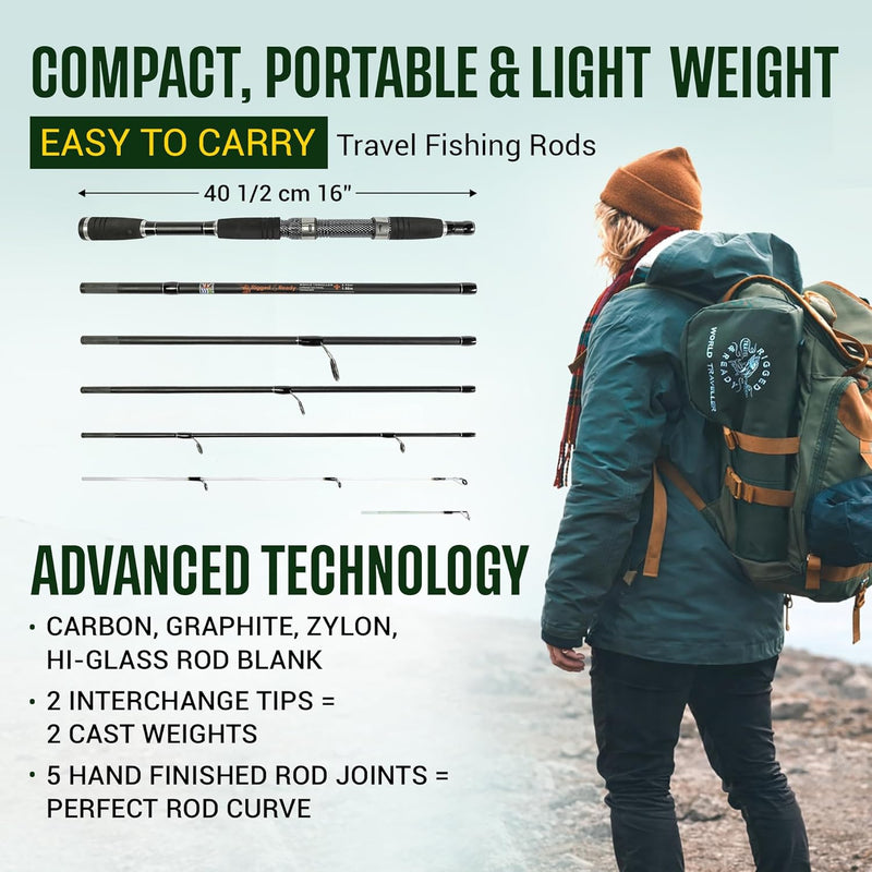Rigged and Ready Smuggler Series Travel Fishing Rods
