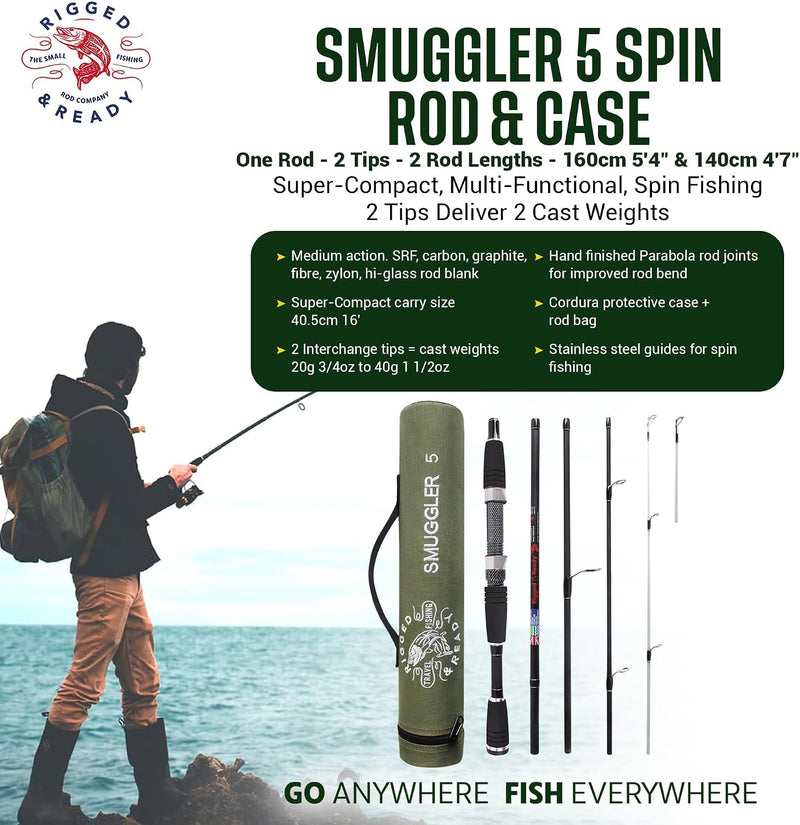 Rigged and Ready Smuggler Series Travel Fishing Rods