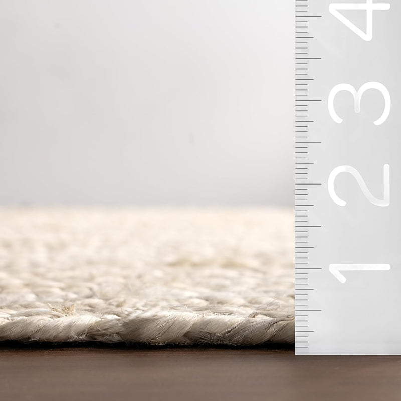 Rigo Hand Woven Farmhouse Jute Runner Rug