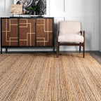Rigo Hand Woven Farmhouse Jute Runner Rug