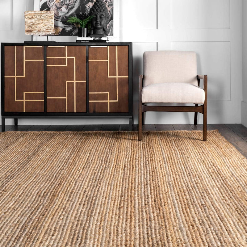 Rigo Hand Woven Farmhouse Jute Runner Rug