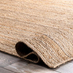 Rigo Hand Woven Farmhouse Jute Runner Rug