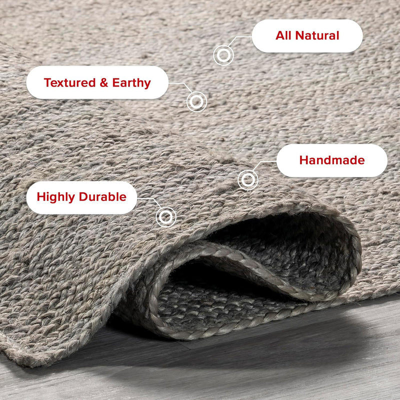 Rigo Hand Woven Farmhouse Jute Runner Rug