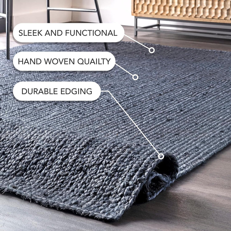 Rigo Hand Woven Farmhouse Jute Runner Rug
