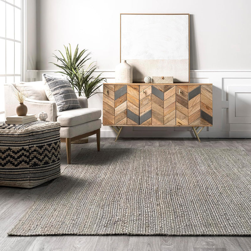 Rigo Hand Woven Farmhouse Jute Runner Rug