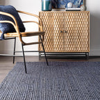 Rigo Hand Woven Farmhouse Jute Runner Rug 76