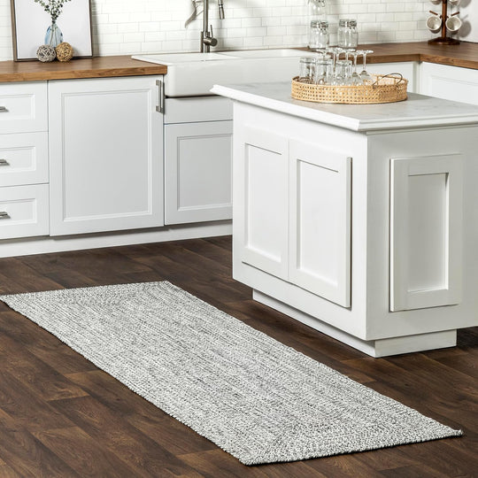 Rigo Hand Woven Farmhouse Jute Runner Rug 76