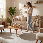 Rigo Hand Woven Farmhouse Jute Runner Rug 76