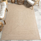 Rigo Hand Woven Farmhouse Jute Runner Rug 76