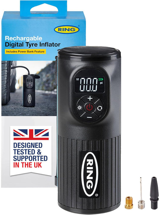 Ring Tyreinflate Go 2 Cordless Handheld Digital Tyre