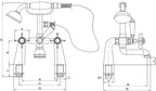 Ripple Traditional Telephone Bath Shower Mixer Tap