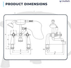 Ripple Traditional Telephone Bath Shower Mixer Tap