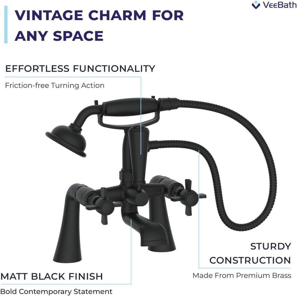 Ripple Traditional Telephone Bath Shower Mixer Tap