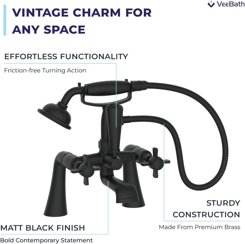 Ripple Traditional Telephone Bath Shower Mixer Tap