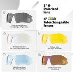 Rockbros Polarized Cycling Sunglasses for Men Women Sports