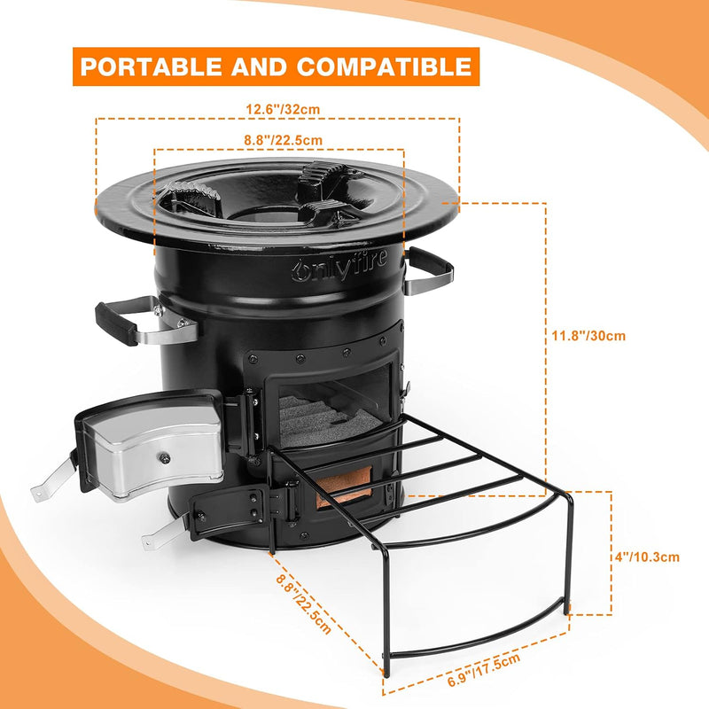 Rocket Stove Portable Camp Wood Burning