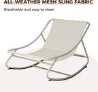 Rocking Chair with Side Table Garden Lounge
