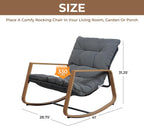 Rocking Chair with Side Table Garden Lounge