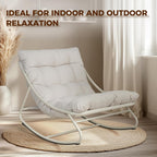 Rocking Chair with Side Table Garden Lounge