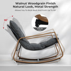 Rocking Chair with Side Table Garden Lounge