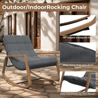 Rocking Chair with Side Table Garden Lounge