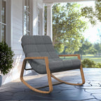 Rocking Chair with Side Table Garden Lounge