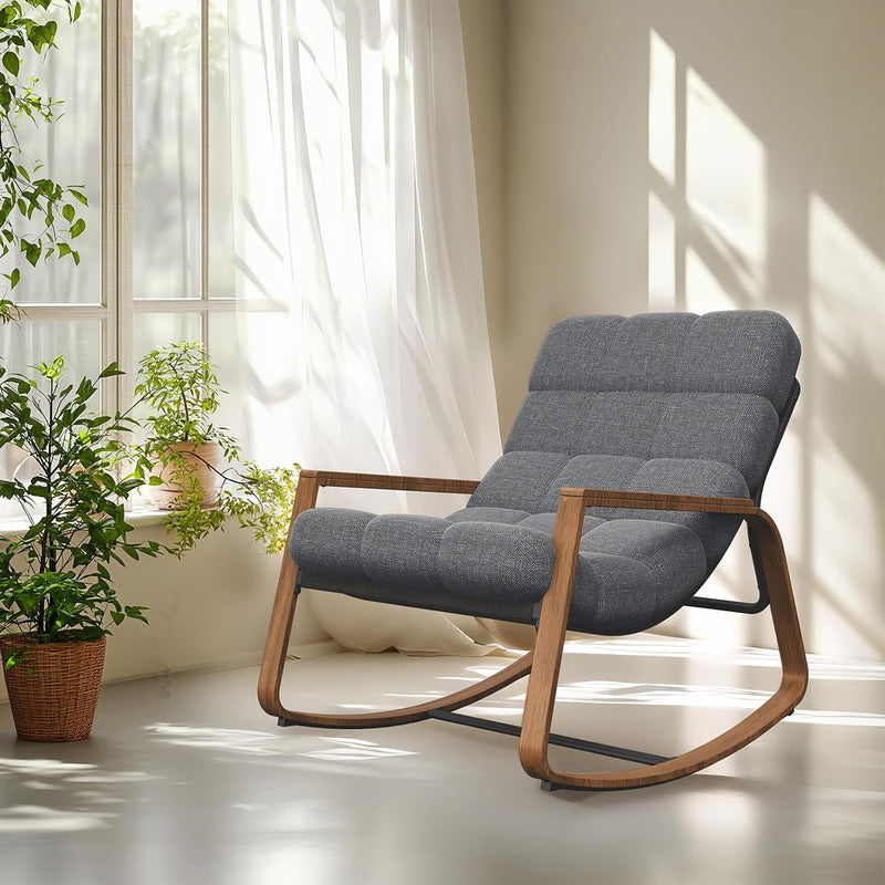 Rocking Chair with Side Table Garden Lounge
