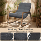 Rocking Chair with Side Table Garden Lounge