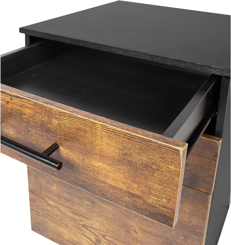 Roll Container with 3 Drawers Hanging File Castors