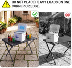 Roll Up Camping Table That Fold Height Adjustable