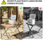 Roll Up Camping Table That Fold Height Adjustable