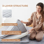 Roll Up Floor Mattress Memory Foam Portable