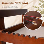 Rolling Art Cart Solid Beech Wood Utility