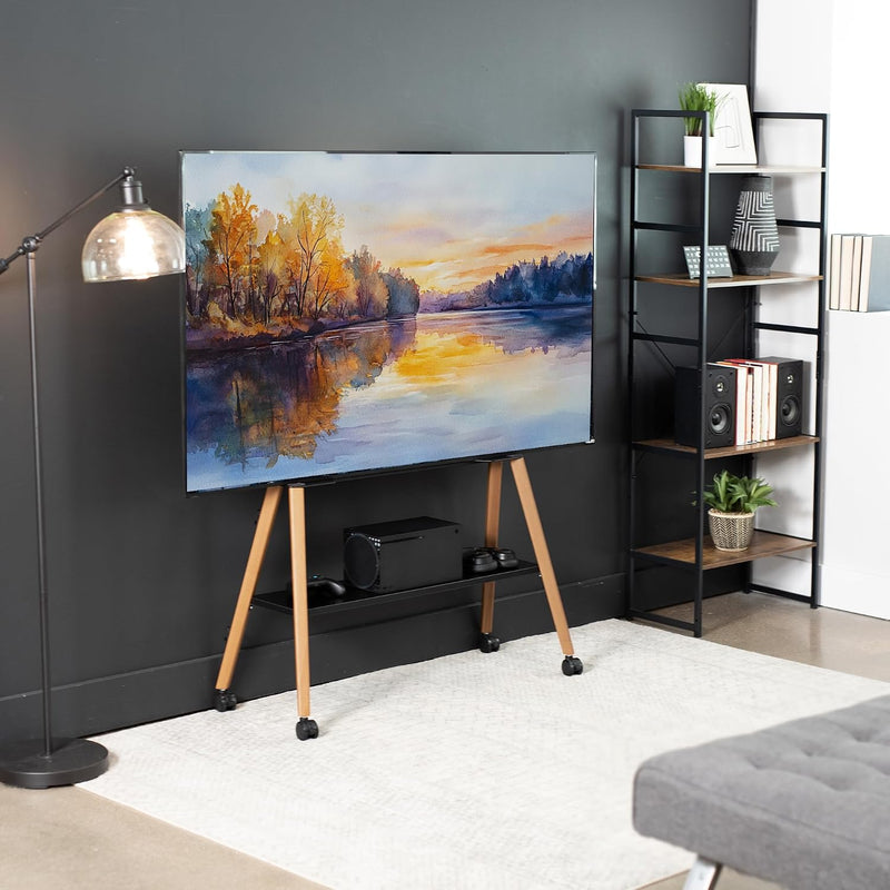 Rolling Artistic Easel 49 to 75 Inch LED