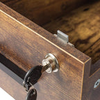 Rolling Cabinet with 3 Drawers and 2 Doors