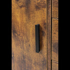Rolling Cabinet with 3 Drawers and 2 Doors