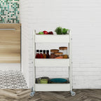 Rolling Cart 3 Tiers Serving Trolley Utilities