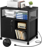 Rolling File Cabinet Lateral Filing on Wheels Mobile