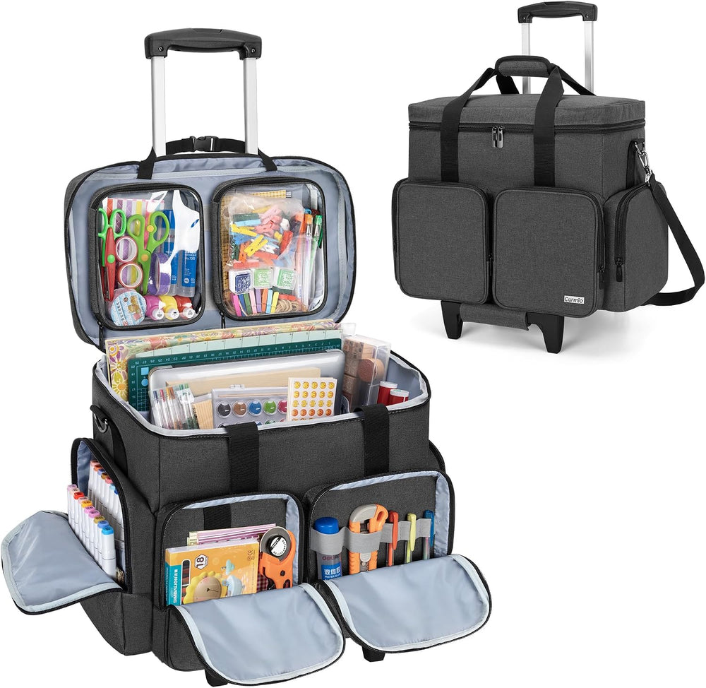 Rolling Scrapbook Tote Craft Bag on Wheels