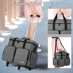 Rolling Scrapbook Tote Craft Bag on Wheels